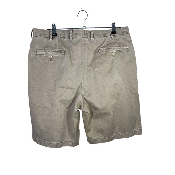 PETER MILLAR Winston Washed Twill Pima Cotton‎ Golf Chino Shorts Mens 35 Tan - Picture 2 of 11